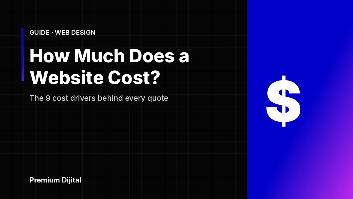How Much Does a Website Cost? The 9 Cost Drivers Behind Every Quote