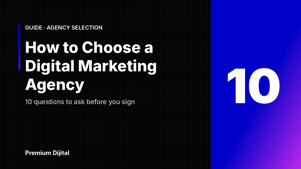 How to Choose a Digital Marketing Agency: 10 Questions to Ask Before You Sign