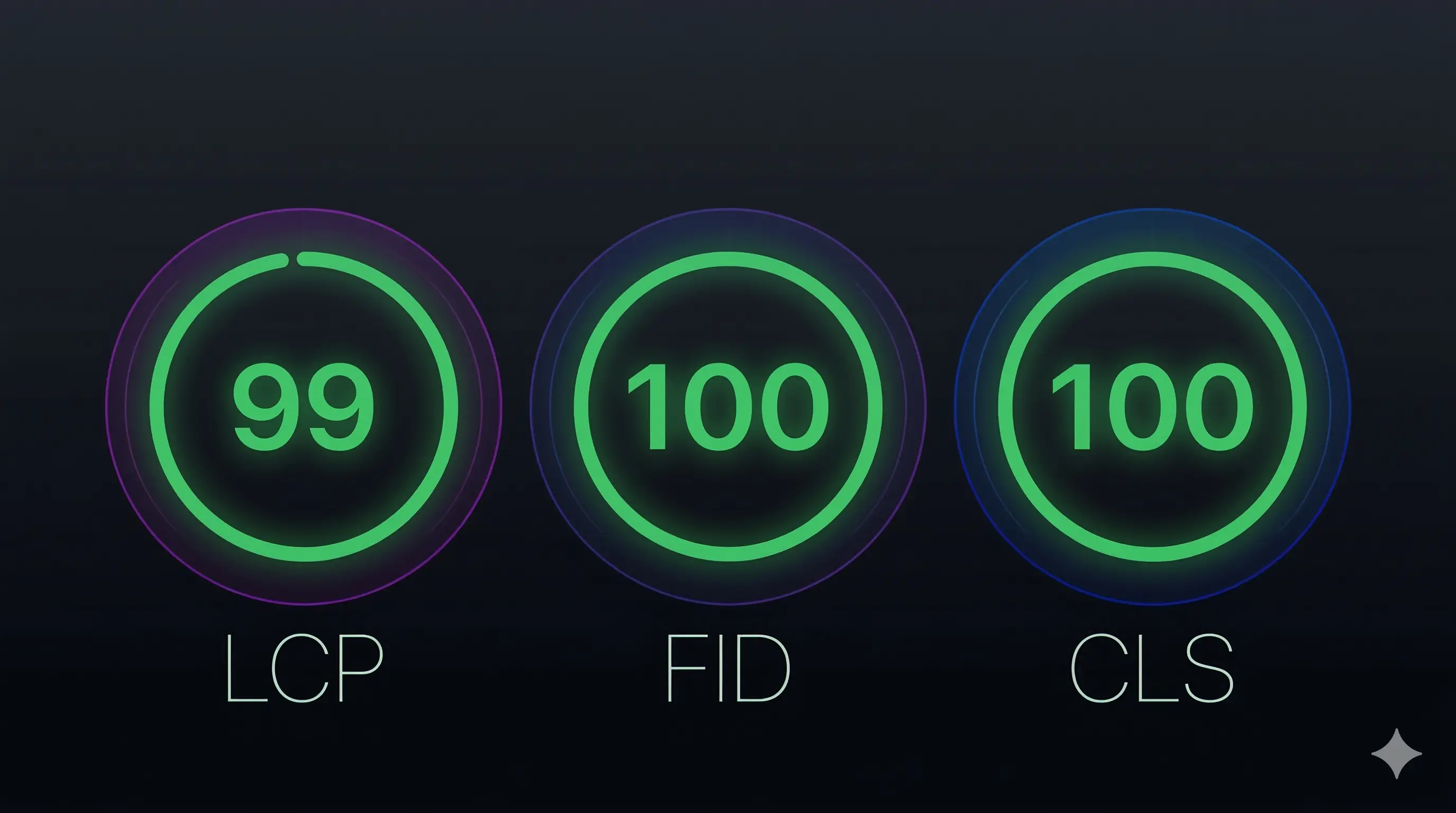Core Web Vitals dashboard ekran görüntüsü